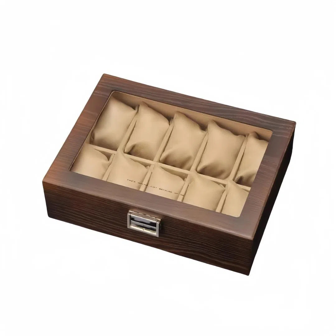 Watch Box - Elegance for 10 Watches - Light Brown-1-Le Remontoir