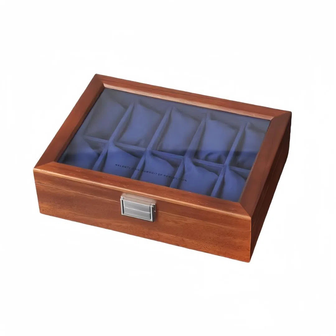 Watch Box - Elegance, 10 Watches, Blue Interior-1-Le Remontoir