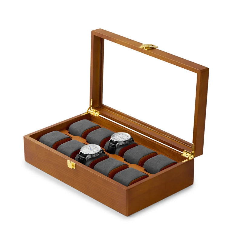 Rustic Slate Watch Box with Lock-1-Le Remontoir