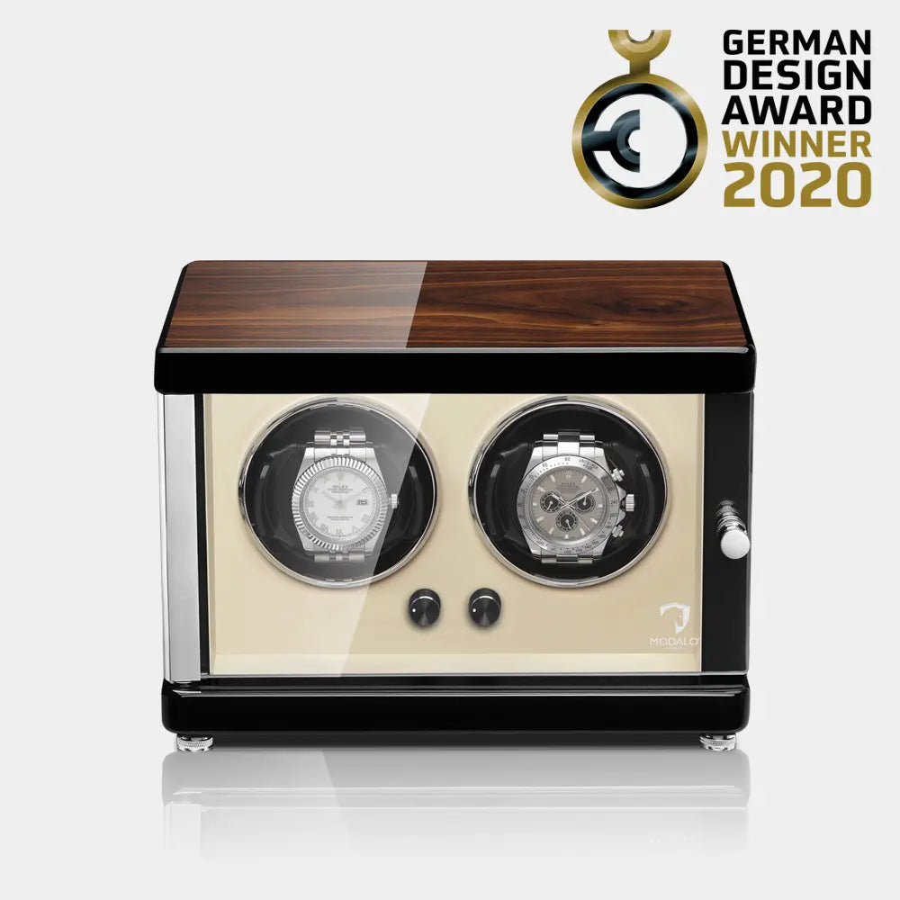 AMBIENTE Duo Watch Winder – Old Walnut