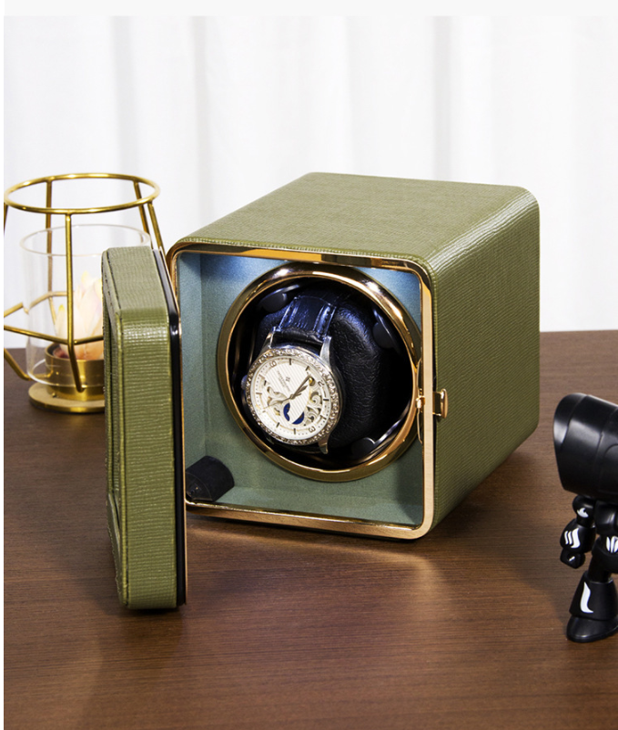 Watch Winder - Modern Green Cube-2-Le Remontoir