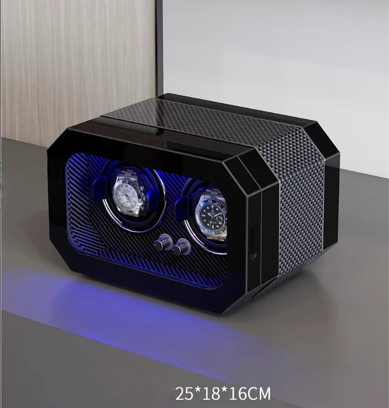Watch Winder 2 Slots - Scacci Carbon-2-Le Remontoir