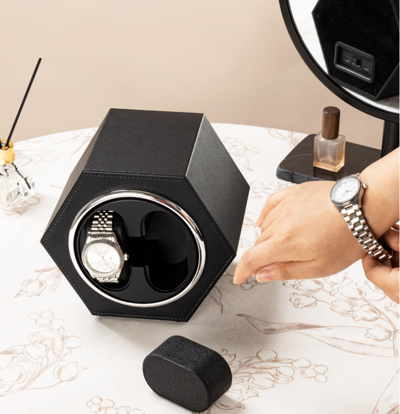 Hexagonal Duo Watch Winder – Raven-4-Le Remontoir