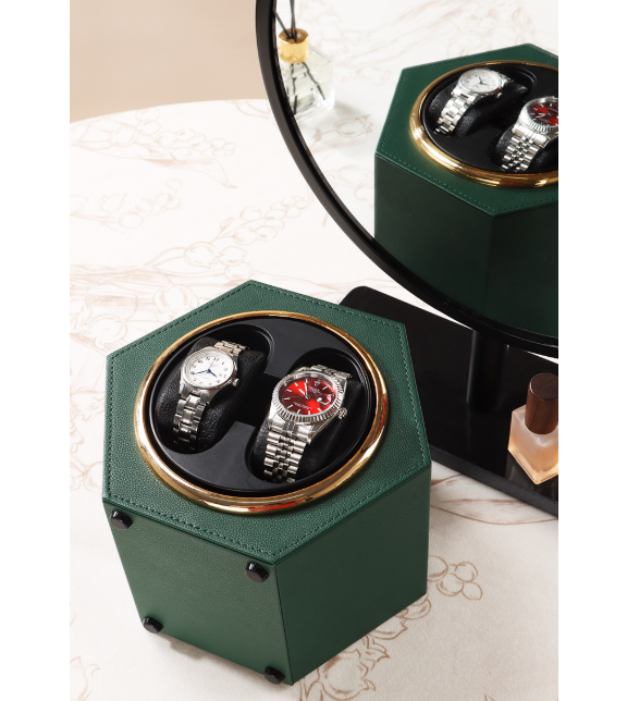 Hexagonal Duo Watch Winder – Sinople-6-Le Remontoir