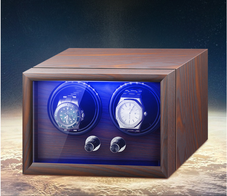 Full Wood Pin Duo Watch Winder-2-Le Remontoir