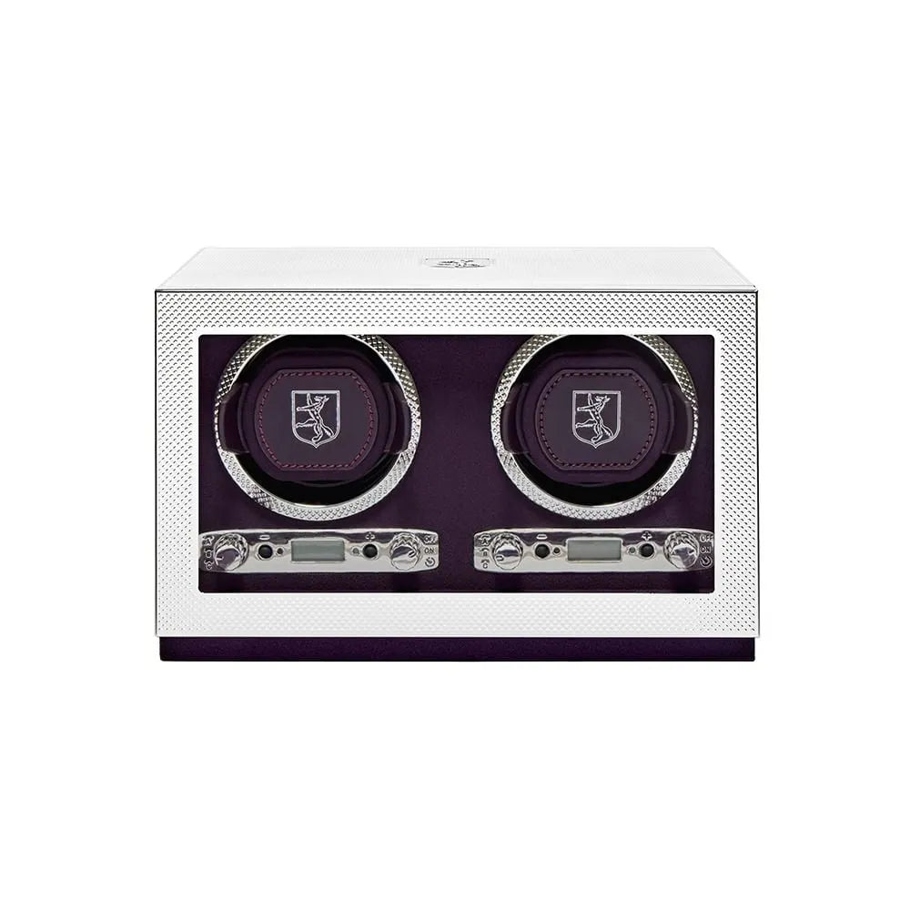 Silver Double Watch Winder-2-Le Remontoir