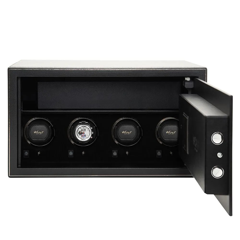 Watch Winder Safe - Wolf1834 The Den 4 Black
