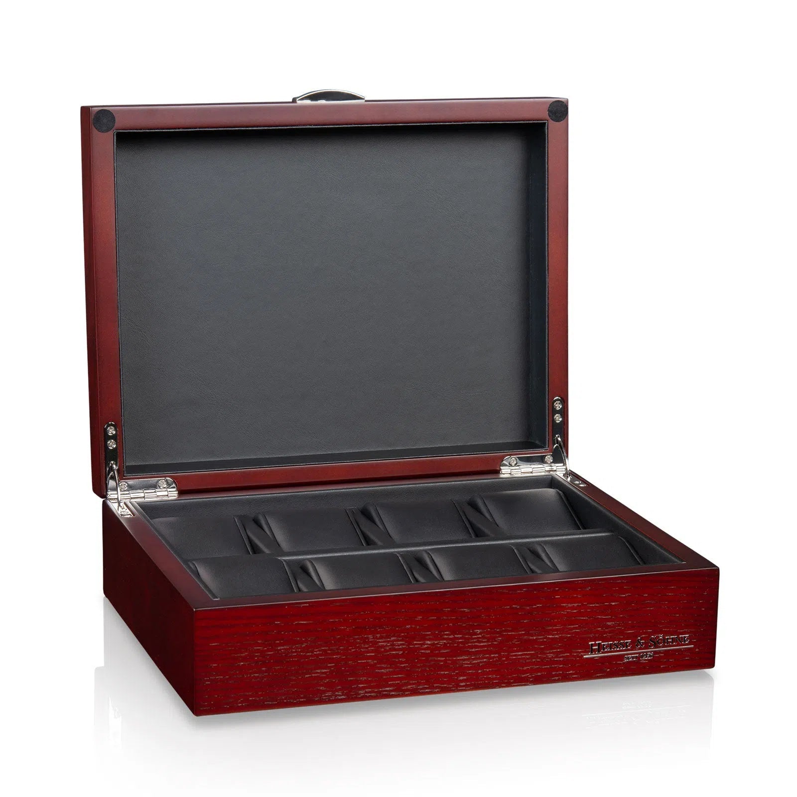 Bregano Watch Box for 8 Watches - Cherry Red-1-Le Remontoir