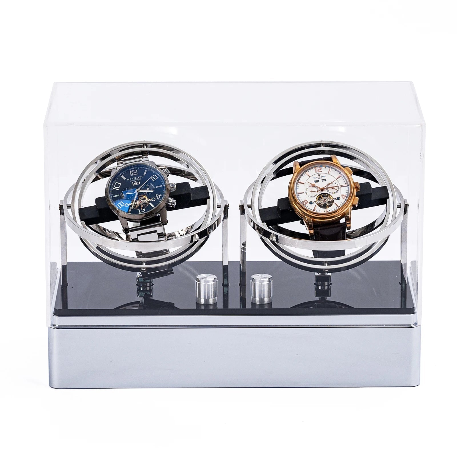 Remontoir Montre - Jumeaux Argent-1-1 à 3 montres,Métal