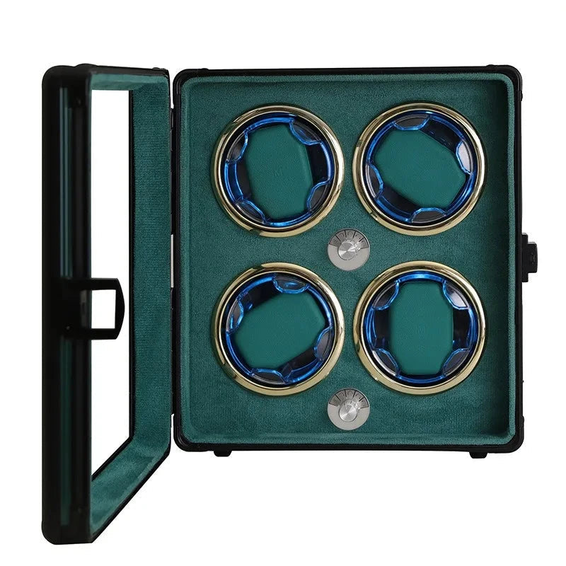 Modern Green Quadruple Watch Winder-2-Le Remontoir