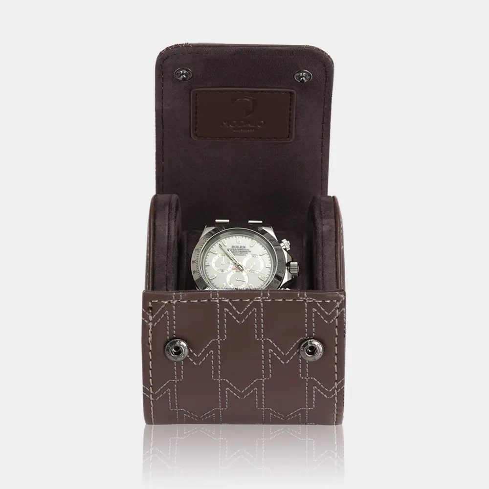 Watch Case - OPTIMUS 1 Brown/White-4-Le Remontoir