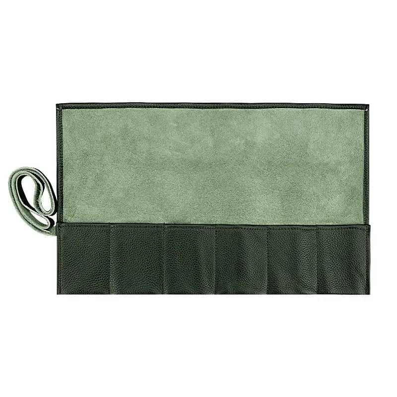 Bottle Green Leather Watch Case-1-Le Remontoir