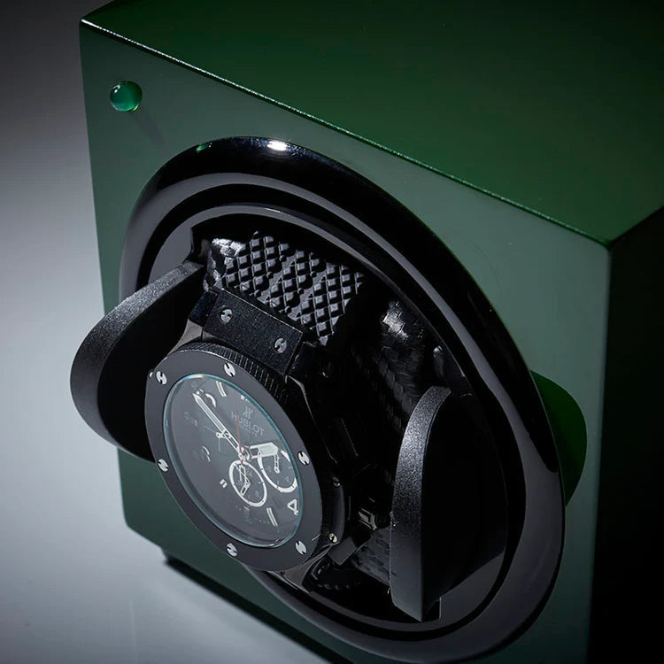Barrington Racing Green Watch Winder-3-Le Remontoir