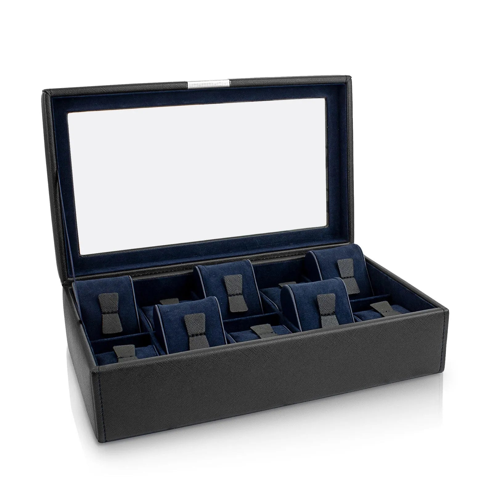 Watch Box – Bond Cross Grain 10 Black-1-Le Remontoir