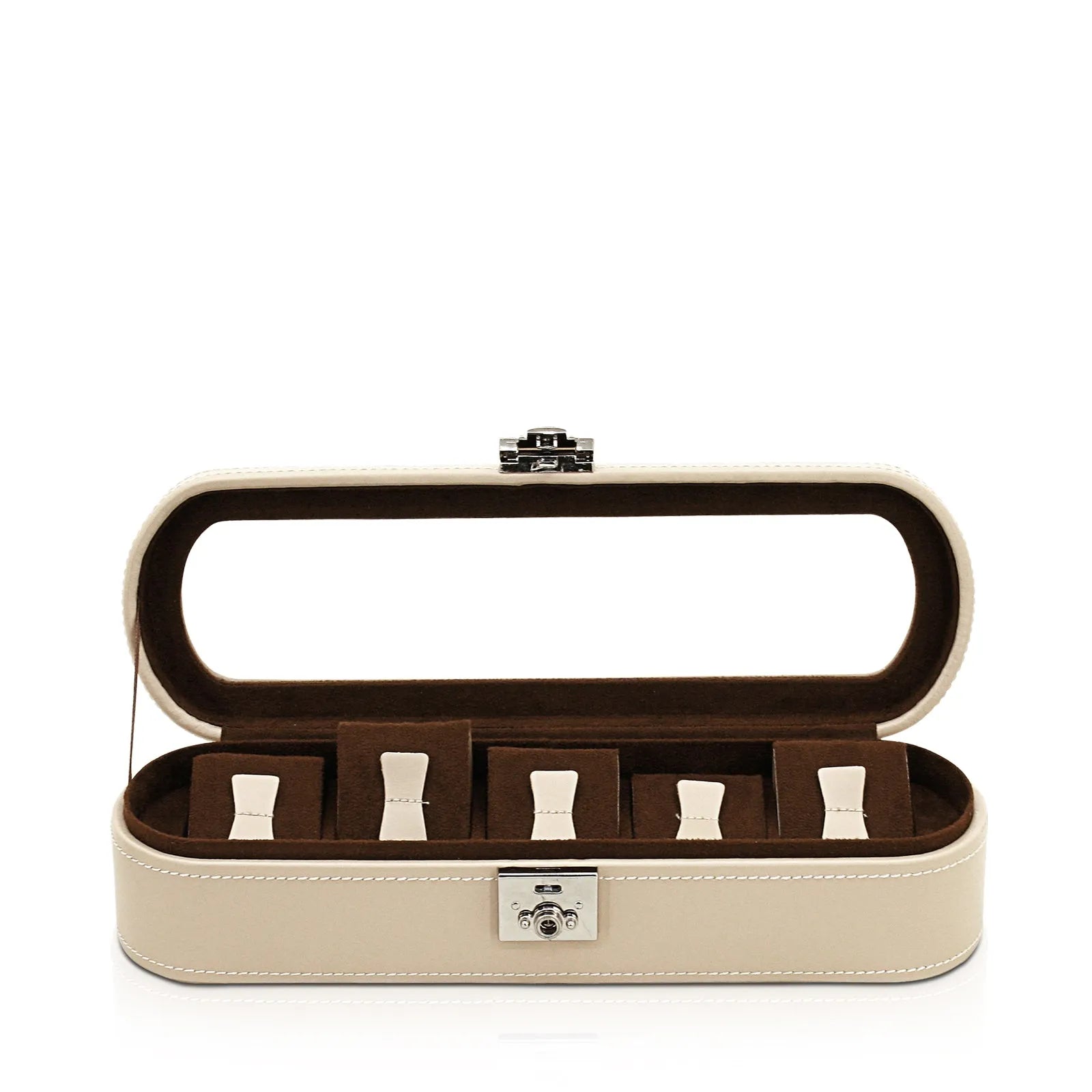 Watch Box – Cordoba 5 Watches Beige-2-Le Remontoir
