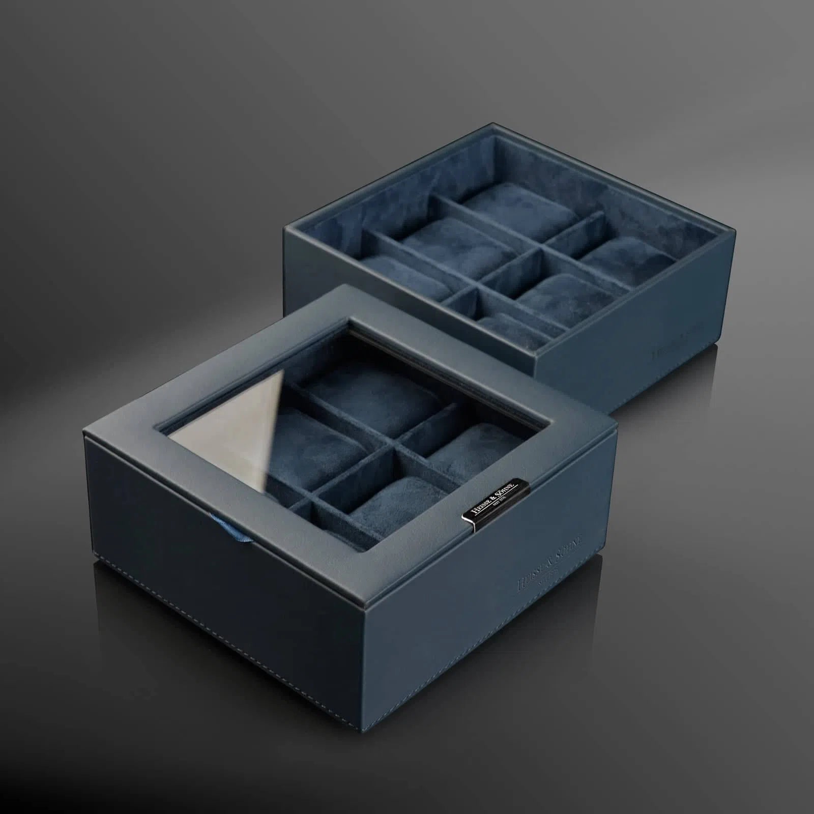 Watch Box Heisse Double L Blue 4