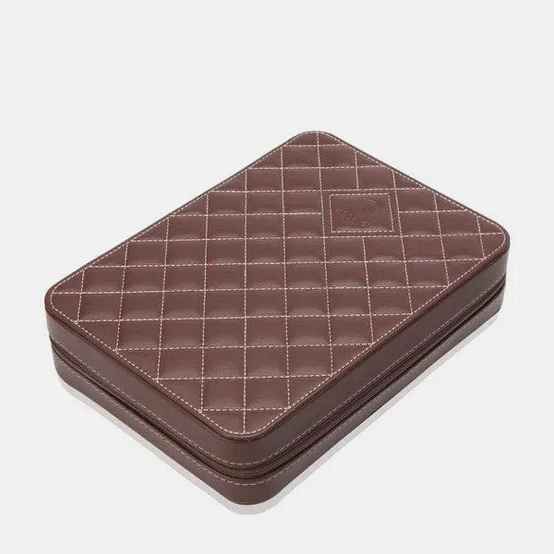 Watch Travel Case - Invia Brown 8-2-Le Remontoir