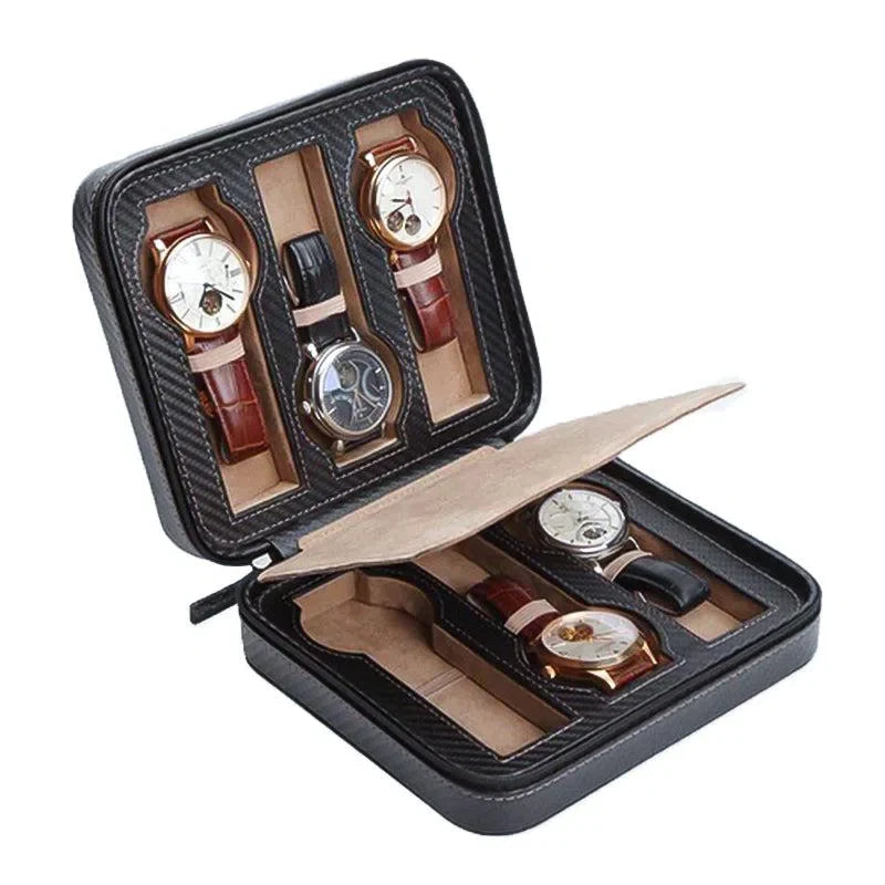 Watch Travel Case - Invia Carbon 6-1-Le Remontoir