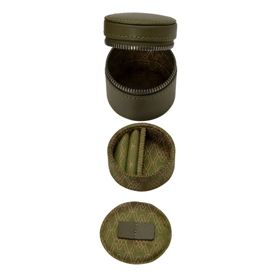 Watch Box for 5 Watches – Earth Olive with Storage-5-Le Remontoir