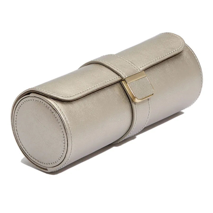 Palermo Double Watch Case with Pewter Pouch-5-Le Remontoir