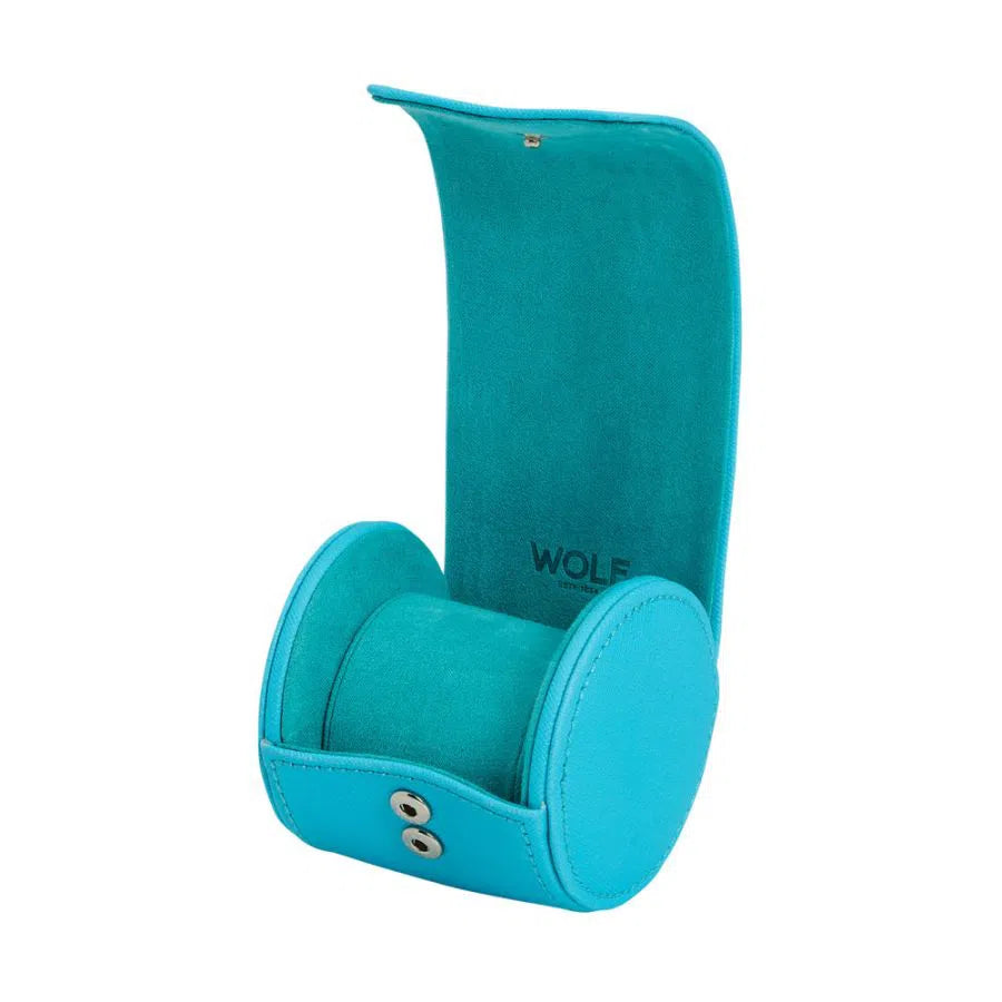 Tutti Frutti Single Watch Case – Turquoise-1-Le Remontoir