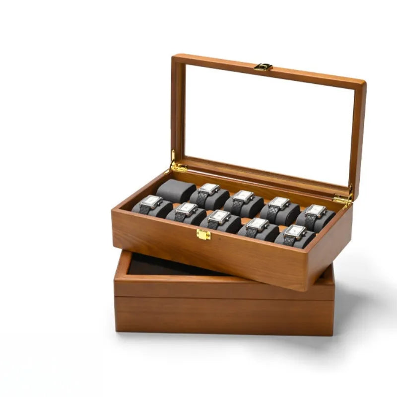 Rustic Slate Watch Box with Lock-2-Le Remontoir