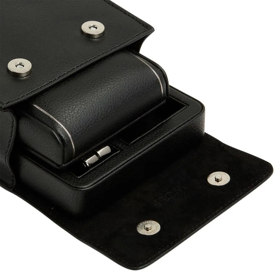Single Watch Travel Case – British Racing Black-2-Le Remontoir