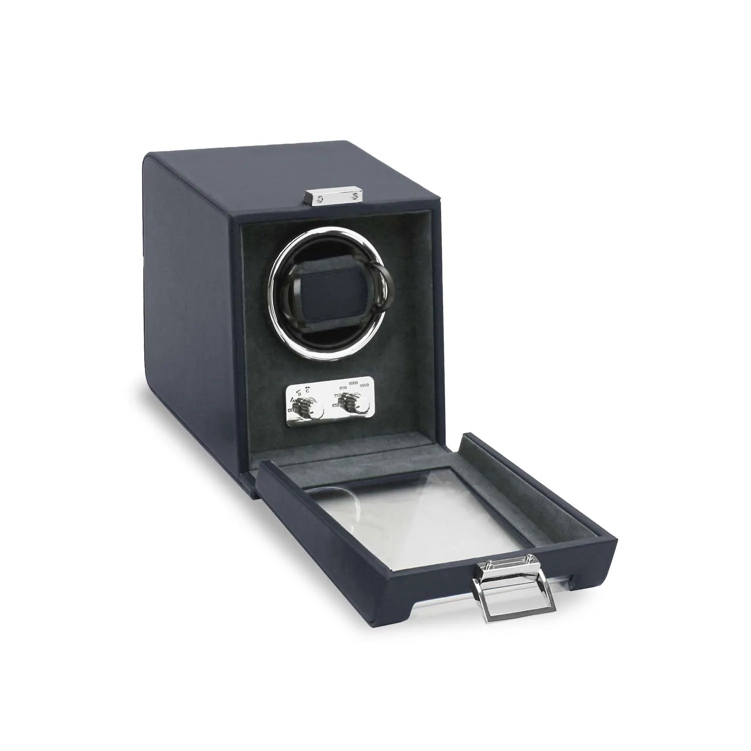 Elegance Paris Watch Winder – Blue/Grey-1-Le Remontoir