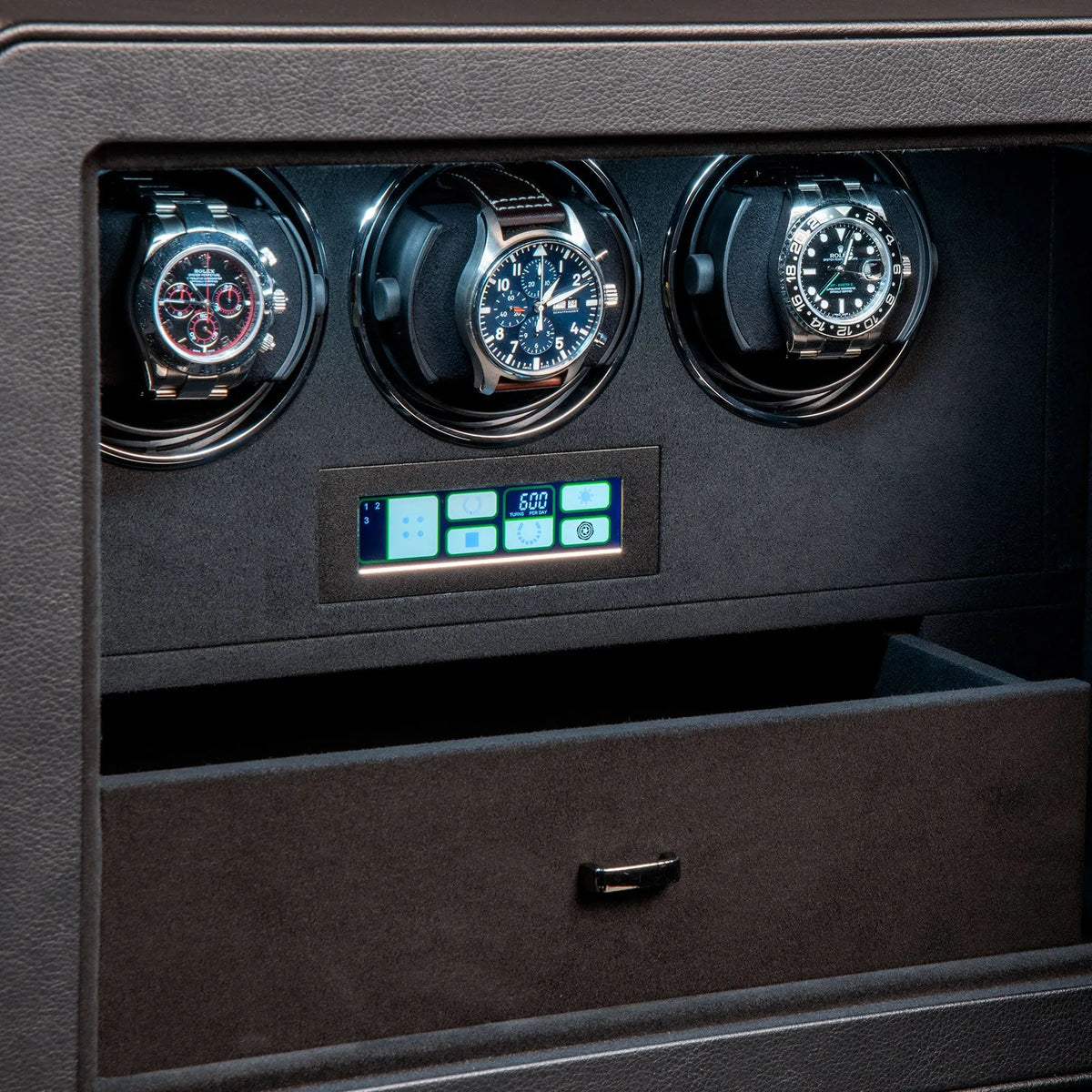 Watch Winder - Black Series 3 Safe Black 4