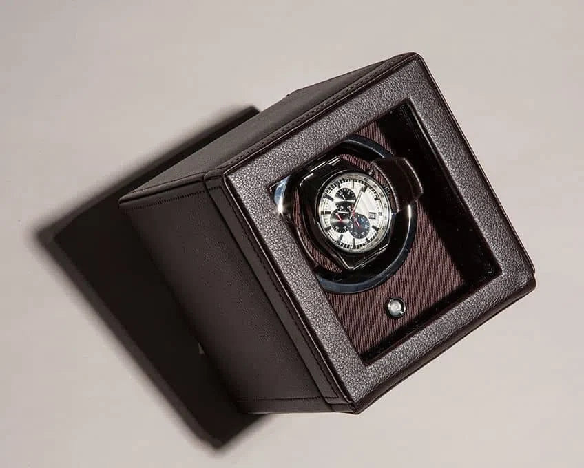 Watch Winder - Cube Cover Brown-3-Le Remontoir
