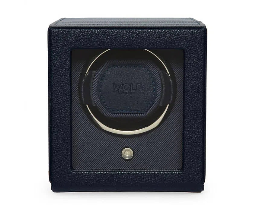 Watch Winder - Cube Cover Navy-2-Le Remontoir