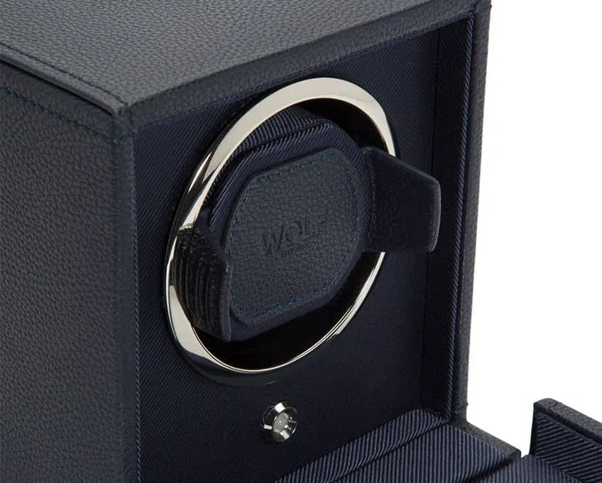 Watch Winder - Cube Cover Navy-6-Le Remontoir