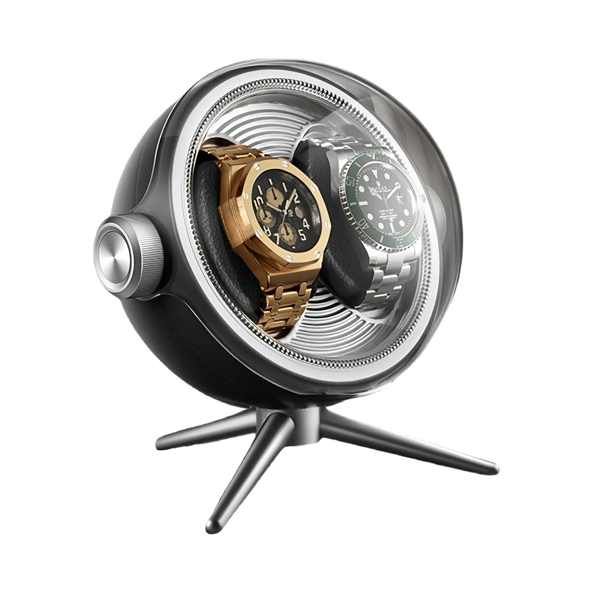 Watch Winder - Tripode Duo Black-1-Le Remontoir