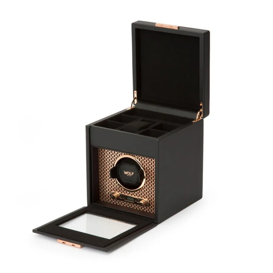 Single Axis Watch Winder with Storage – Copper-1-Le Remontoir