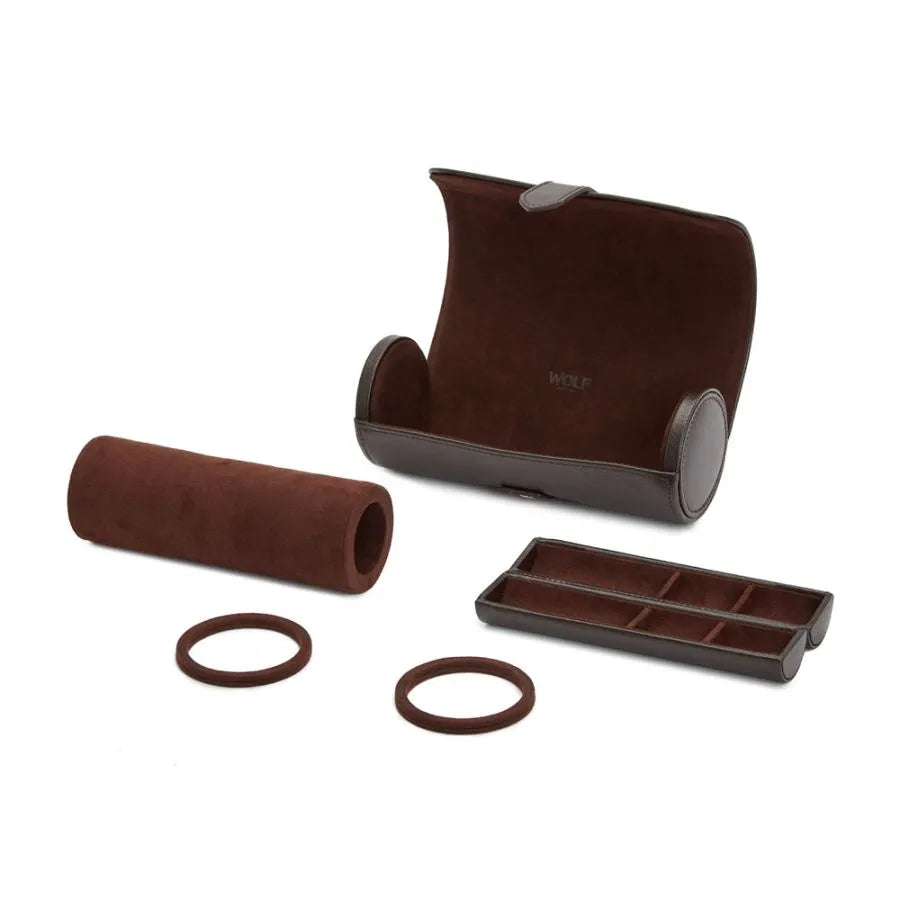 Blake Watch Roll Brown with Capsule-6-Le Remontoir