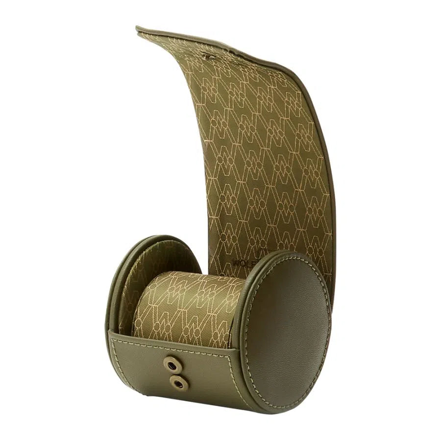 Single Watch Roll – Olive Green-1-Le Remontoir