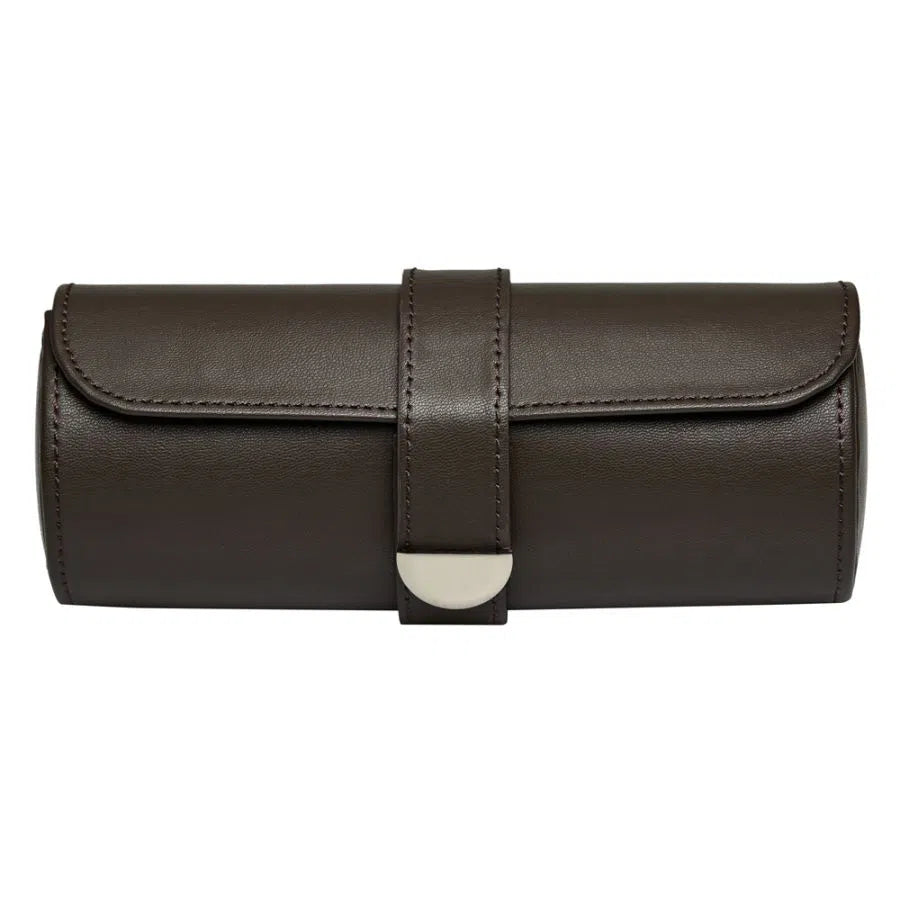 Three-Watch Roll – Coffee Brown-2-Le Remontoir