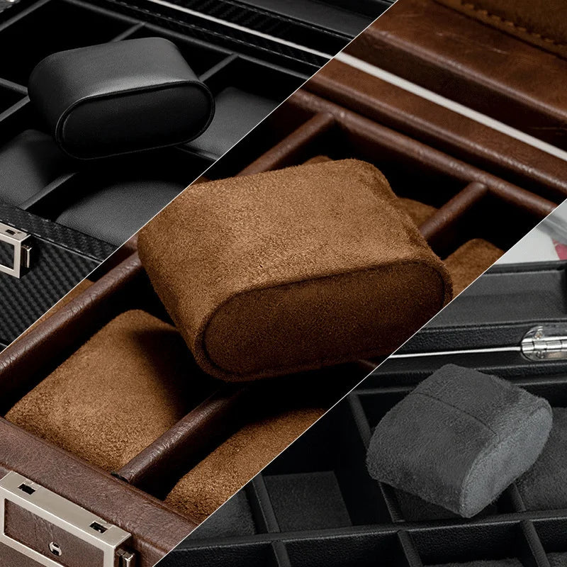 Luxury Brown Watch Winder with storage-2-Le Remontoir