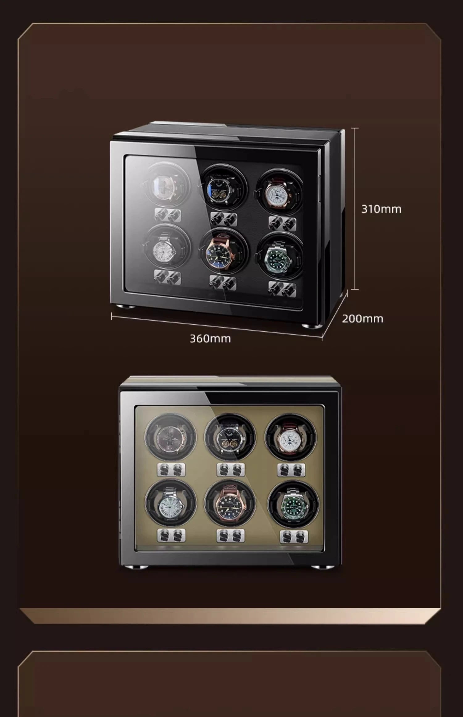Gentleman Trio Watch Winder – Matte Finish-3-Le Remontoir
