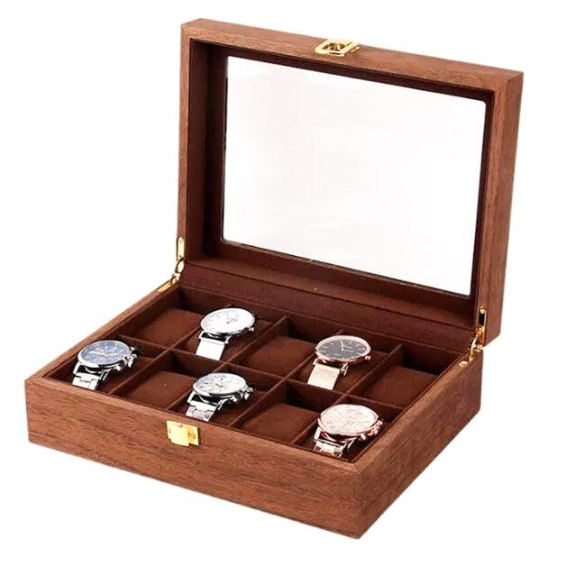 Watch Box - Virtuous Green Teak-1-Le Remontoir