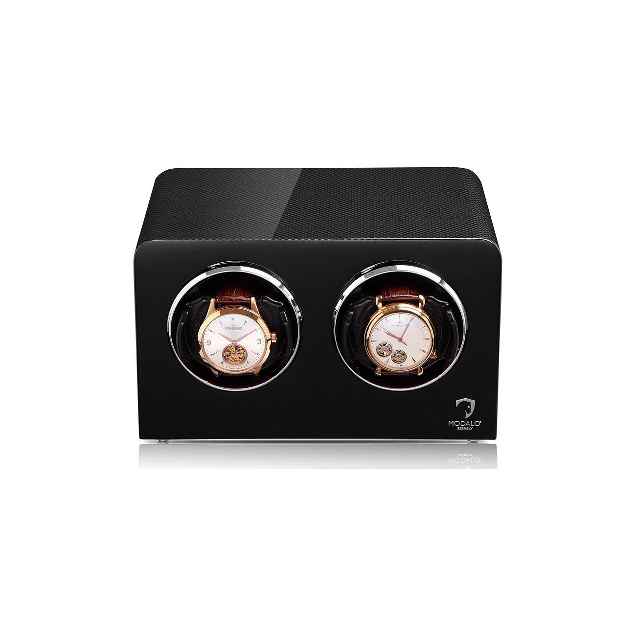 Watch Winder - Carbon Bedside Duo-1-Le Remontoir