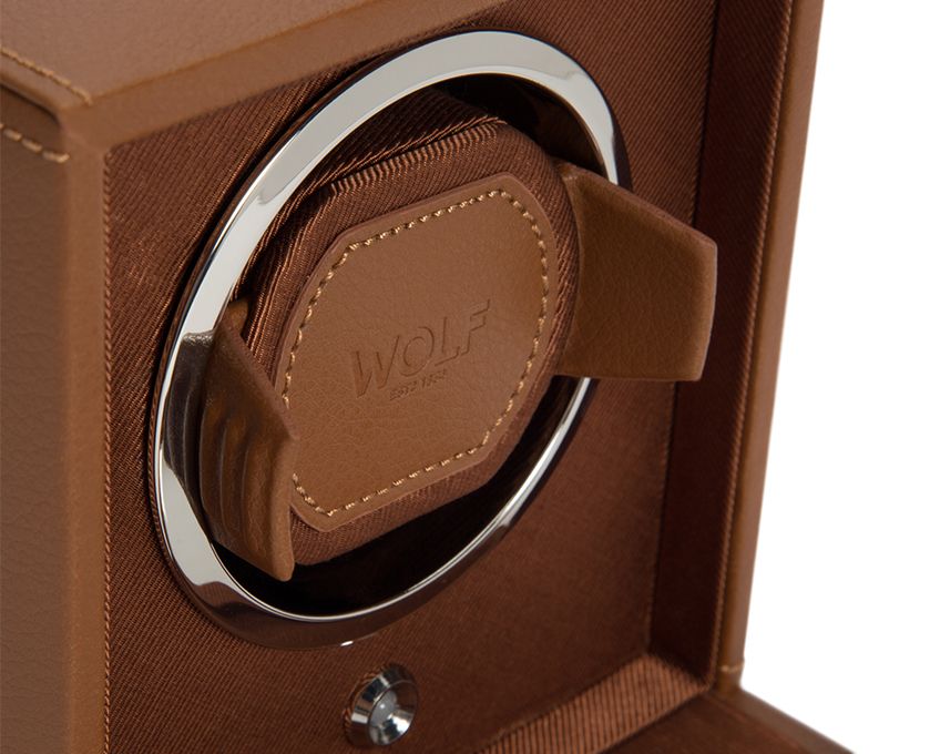 Watch Winder - Cognac Cube Cover-4-Le Remontoir