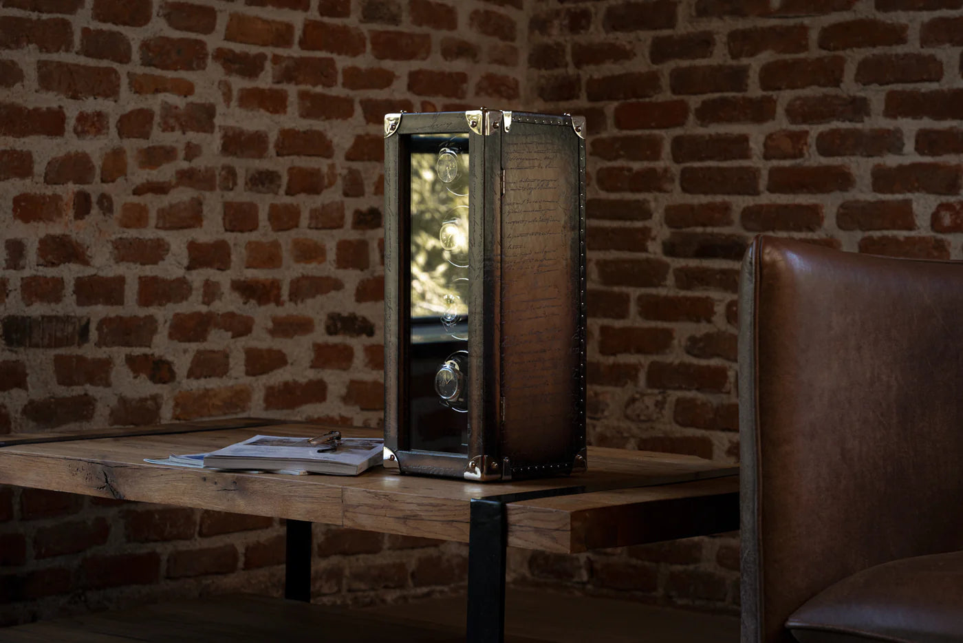 Watch Winder - Parchment Patina Java-9-Le Remontoir
