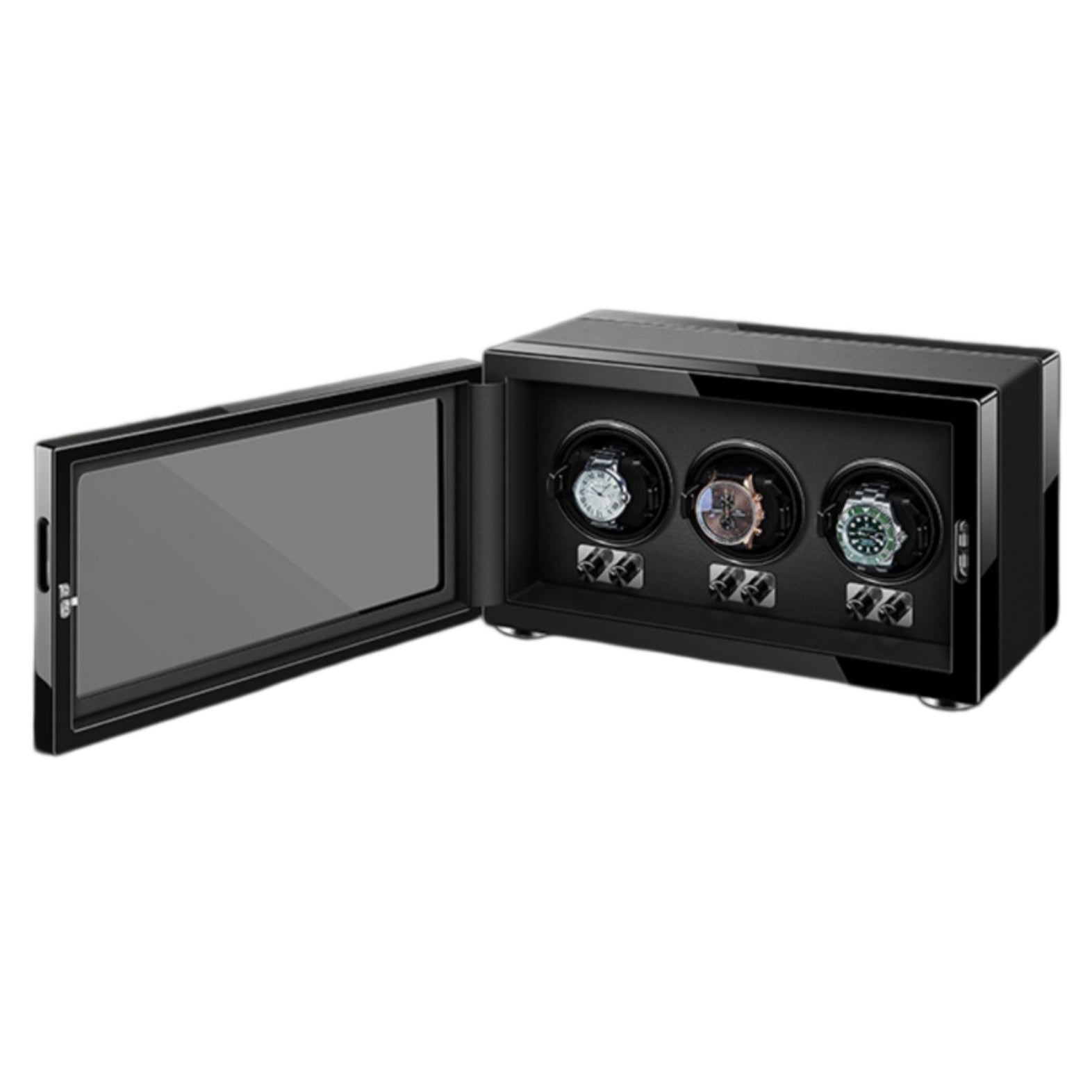 Gentleman Trio Watch Winder – Black-2-Le Remontoir