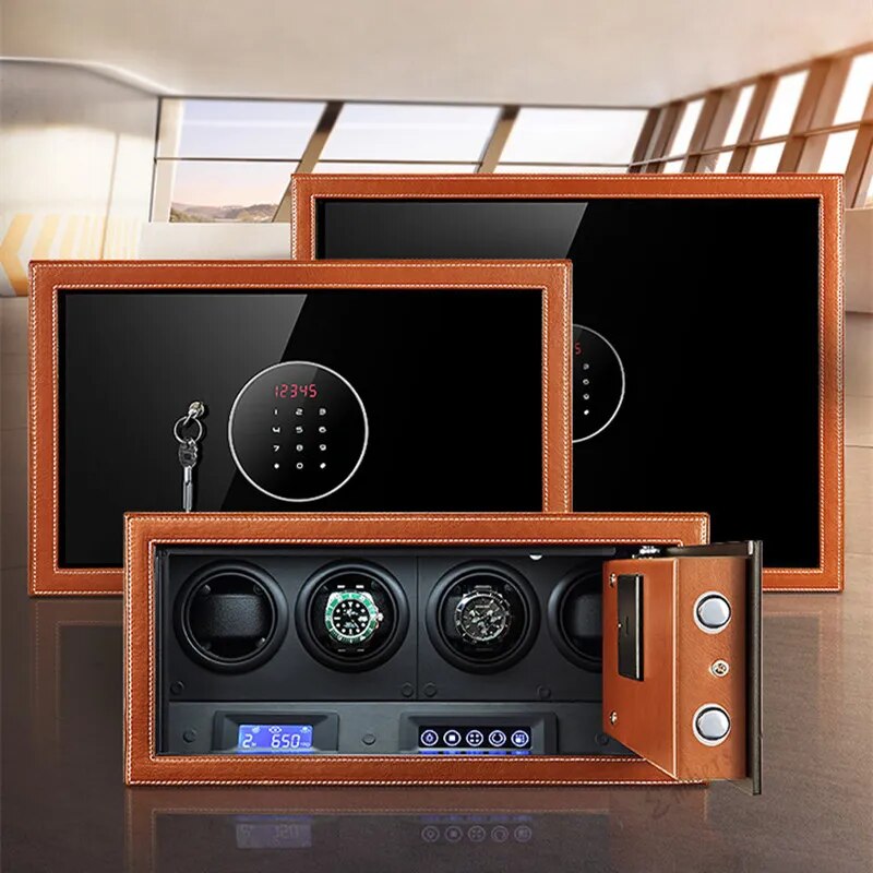 Winder Safe V34 Chestnut-2-Le Remontoir