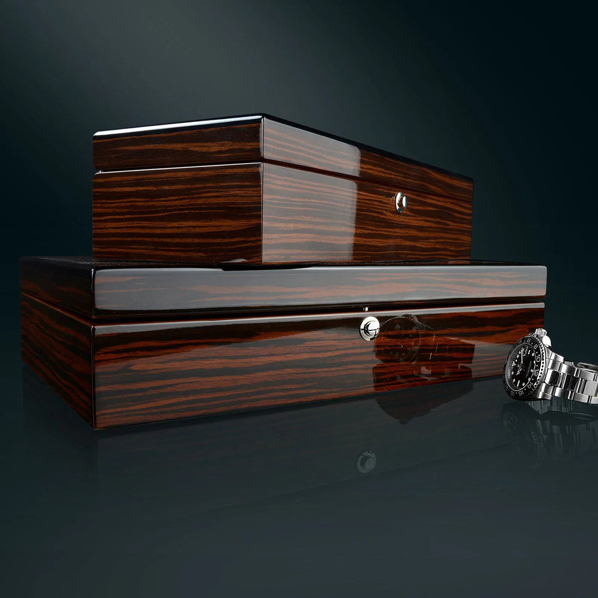 Crystal 5-Watch Box - Brown-4-Le Remontoir