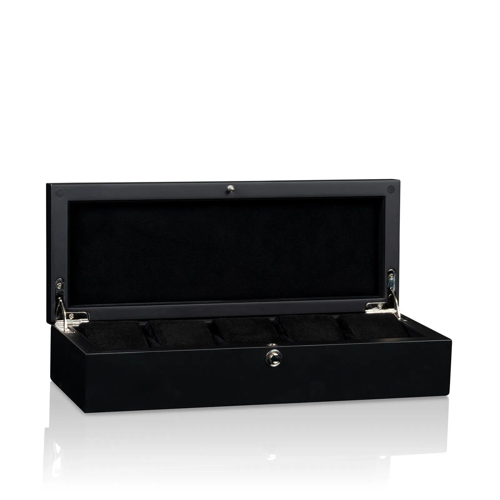 Boite a Montre Piano Silk 5 Montres Noir 2
