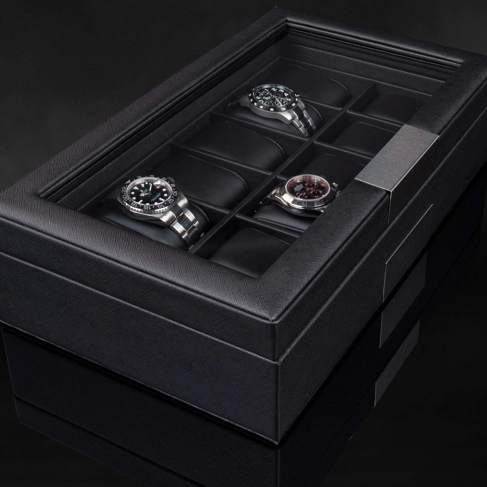 aturo black watch box 12 watches 4