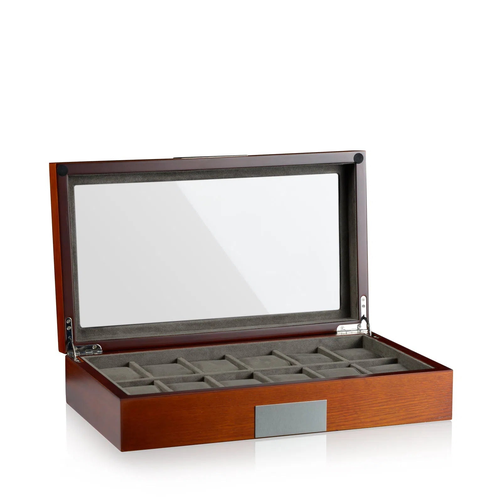 Monteray Mahogany Watch Box for 12 Watches-1-Le Remontoir