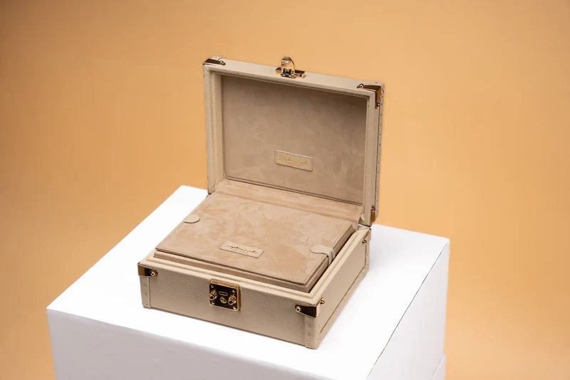 Watch Box – Togo Light Cream 6 Slots-4-Le Remontoir